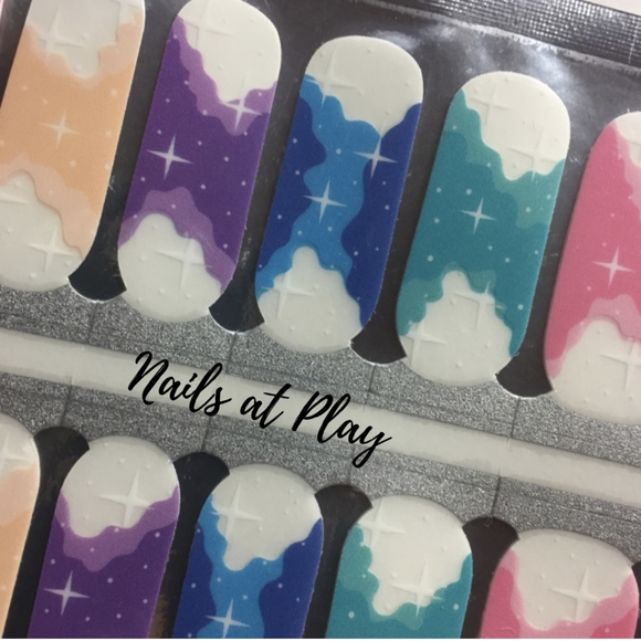 5 for $15 Nail Wraps- Rainbow Twinkle (transparent) - Picture 2 of 6